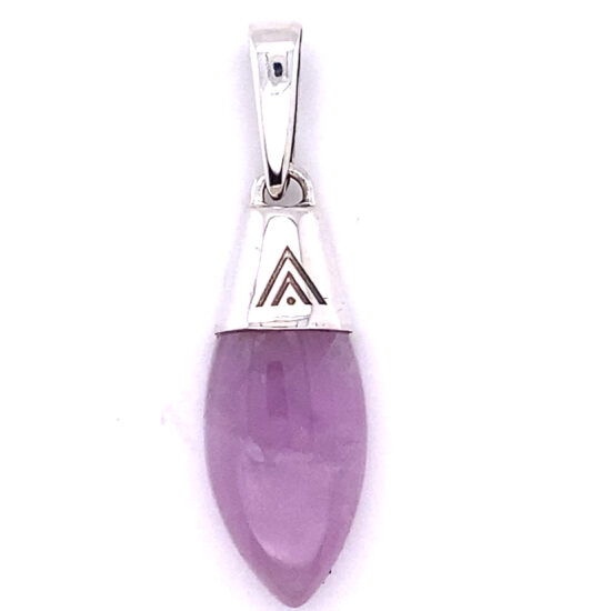 Pendant with large pink stone