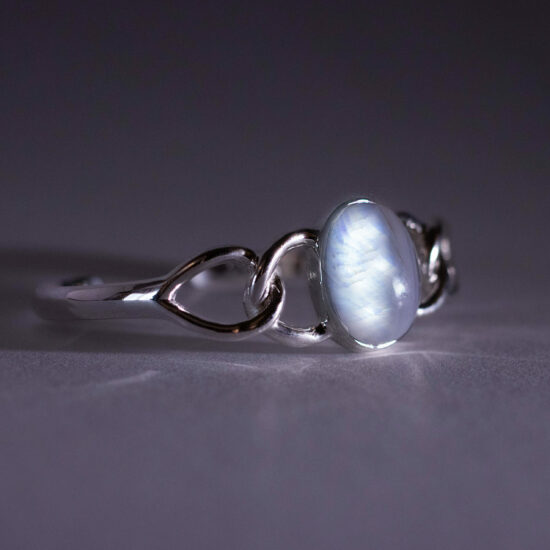 Moonstone Chain Link Cuff Bracelet fine gemstone jewelry wholesale suppliers