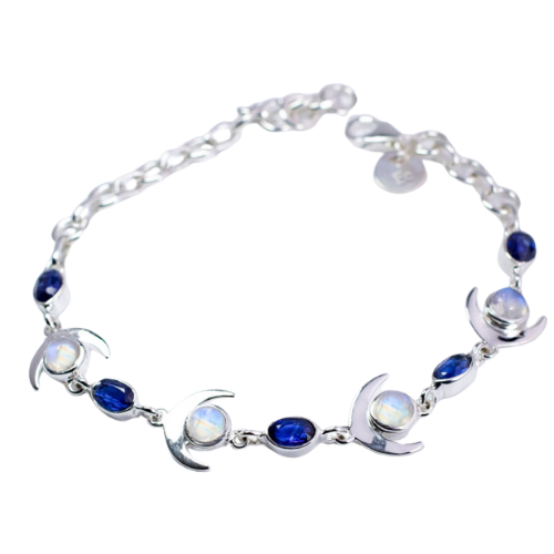 Crescent Moon Bracelet luxury exclusive wholesale fair trade gemstone suppliers moonstone