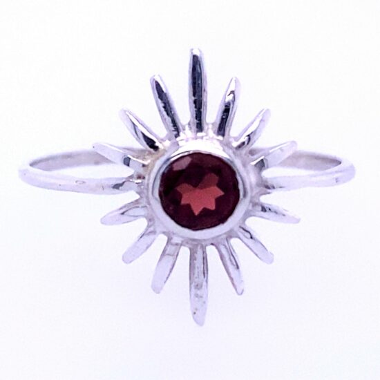 January Garnet Empowered Ring hypoallergenic silver jewelry bulk jewelry