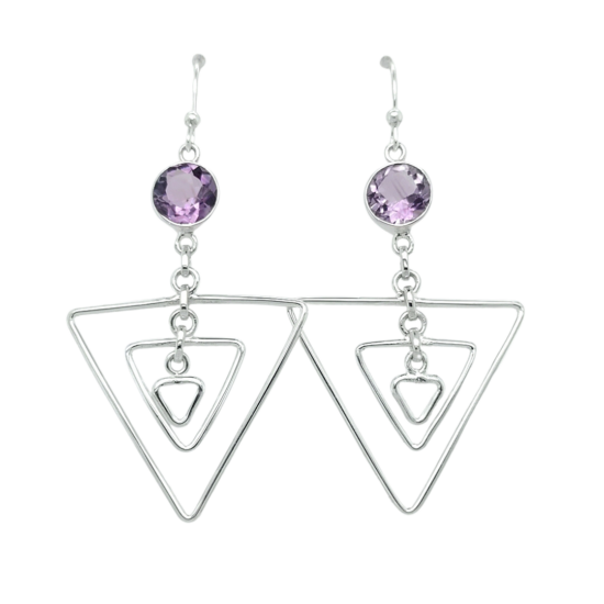 Triangle Fun Earrings ethically handcrafted exclusive designs