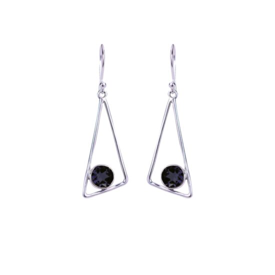 Iolite Tranquil Triangle Earrings wholesale jewelry and accessories suppliers