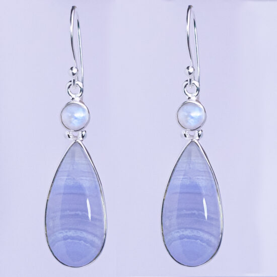 Blue Lace Moonstone Heavenly Earrings