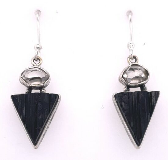 Black Tourmaline Herkimer Diamond Earrings jewelry collection grow your business
