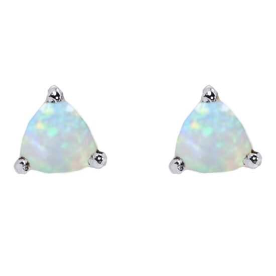 Opal Sparkle Triplex Stud Earrings