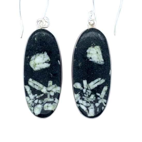Sacred Chinese Writing Stone Earrings jewelry for your business