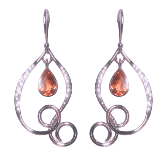 Carnelian Captivating Curls Earrings