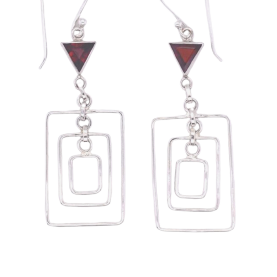 Swinging Sixties Earrings wholesale sterling silver natural real gemstones jewelry