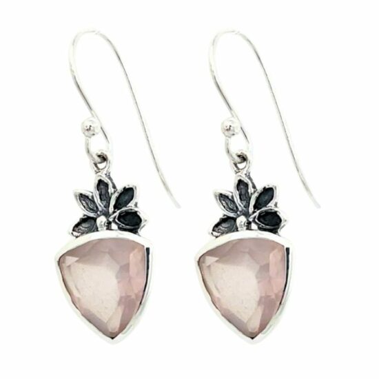 Rose Quartz Petals Earrings