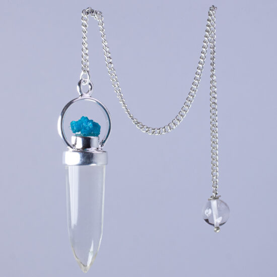 Clear Quartz Cavansite Pendulum