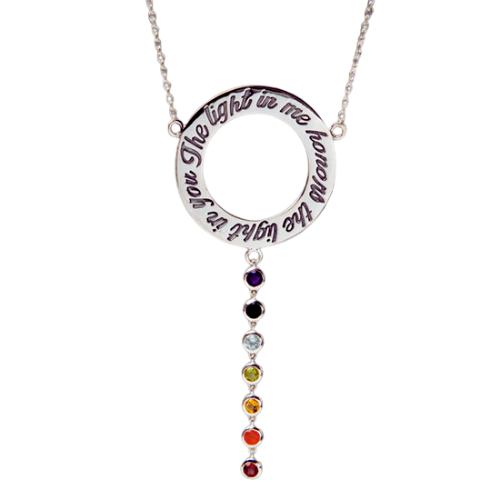 Chakra Namaste Circle of Light Necklace