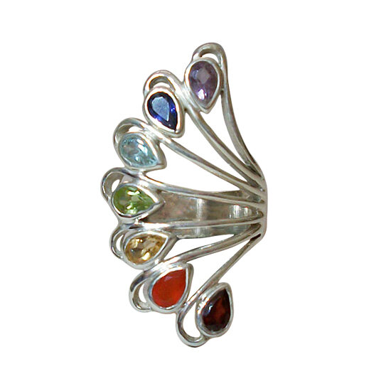 Chakra Fan Ring real jewelry vendors real jewelry wholesale