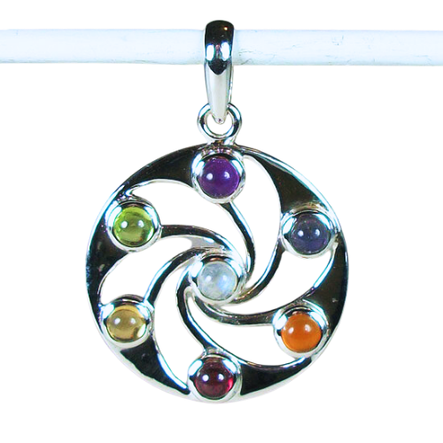 Chakra Swirling Pendant gemstone jewelry wholesaler jewelry vendors