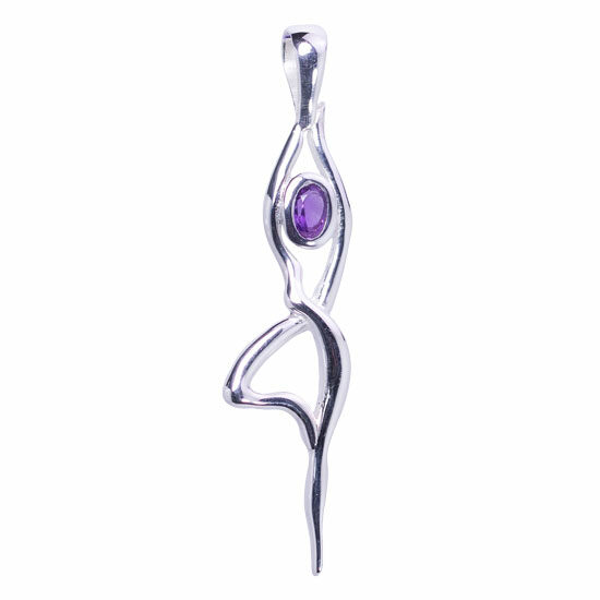Amethyst Yoga Tree Pose Pendant fashion trends fine jewelry wholesale suppliers