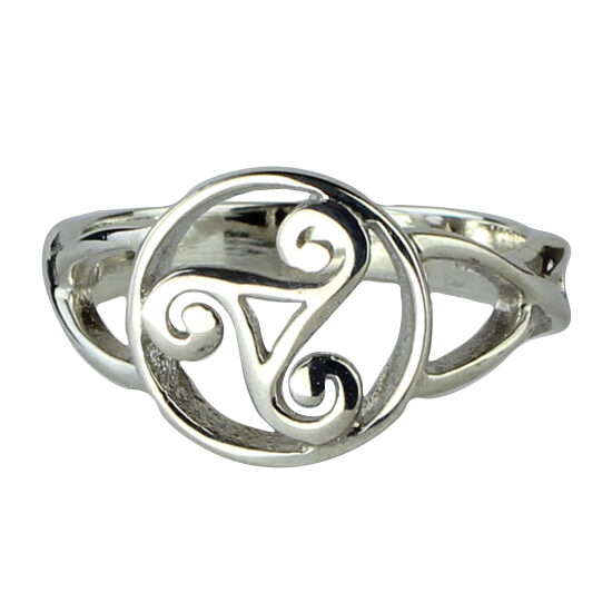Silver Celtic Triskelion Ring ethically handcrafted exclusive designs fashion jewelry