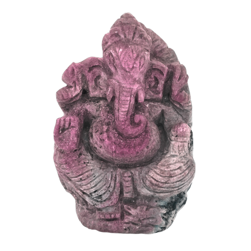 Ruby Zoisite Ganesh Statue ethically handcrafted exclusive wholesalers