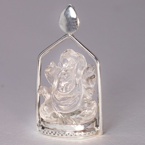 Crystal Ganesh Pendant hypoallergenic silver jewelry jewellery wholesale suppliers