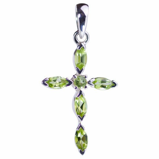 Peridot Inspirational Cross Pendant best wholesale jewelry suppliers bohemian jewelry