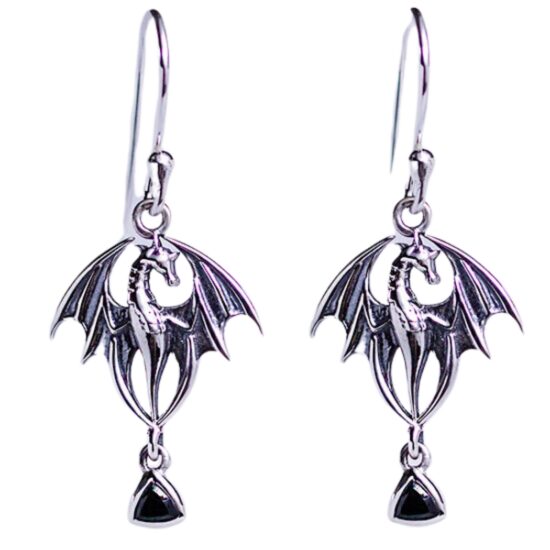 Silver Dragon Magic Earrings