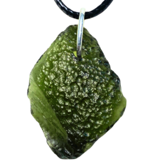 Moldavite Meteor Pendant best wholesale gemstone crystal jewelry suppliers meteorite