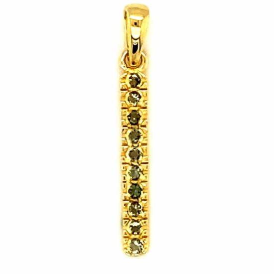 Gold Plated Moldavite Sparkle Pendant