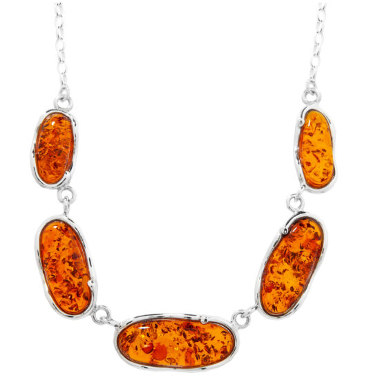Baltic Amber Classic Necklace sterling silver natural gemstone jewelry wholesale vendor