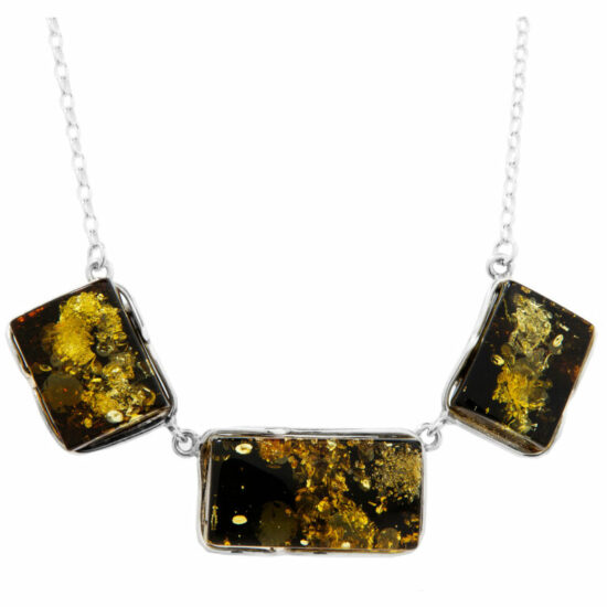 Baltic Green Amber Vogue Necklace