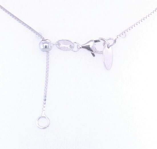 Adjustable Silver Italian Box Chain Necklace 16-18" wholesale sterling silver jewelry