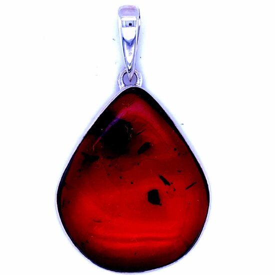 Amber Red Cherry Blossom Pendant genuine natural gemstone wholesalers