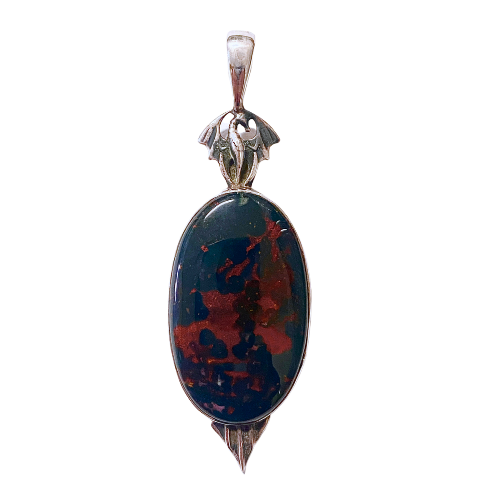 Bloodstone Dragon Pendant ethically-sourced handcrafted gemstone jewelry wholesaler