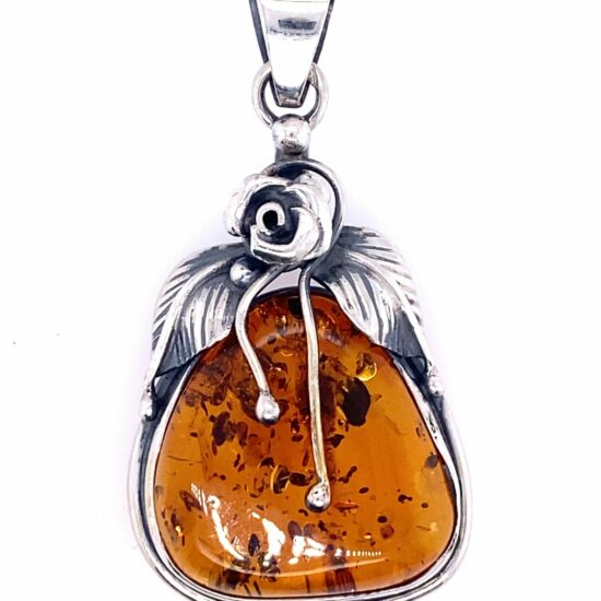 Amber Rose Pendant beautifully handcrafted unique jewelry wholesalers
