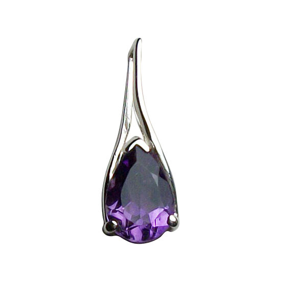 Amethyst Sparkling Tear Pendant