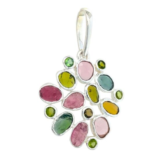 Sweet Blossom Pendant rich natural gemstone jewelry local vendor