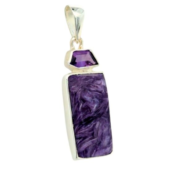Amethyst Charoite Freedom Pendant