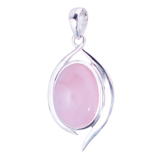 Rose Quartz Rhapsody Pendant wholesale sterling silver natural gemstone jewelry