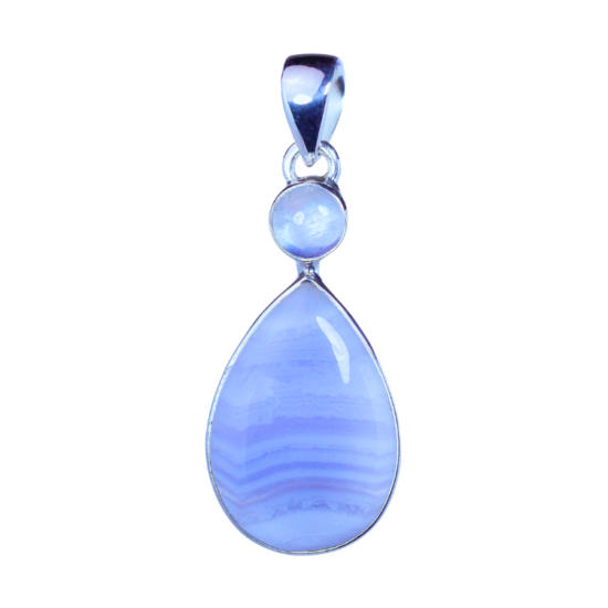 Blue Lace Moonstone Heavenly Pendant wholesale sterling silver gemstone jewelry supplier