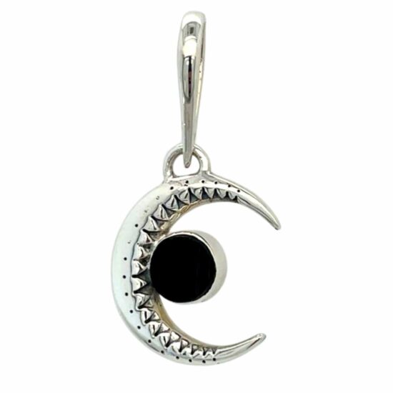 Crescent Moon Destiny Pendant natural stones sterling silver suppliers