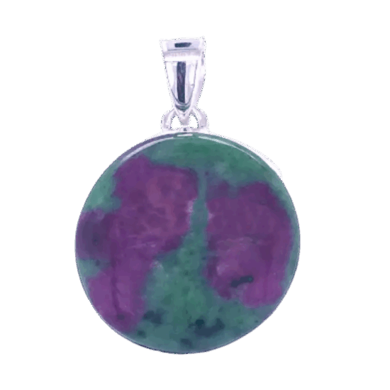 Ruby Zoisite Peace On Earth Pendant