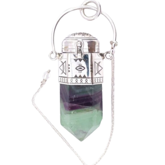 Fluorite Mystic Pendulum Pendant exotic designer wholesale jewelry