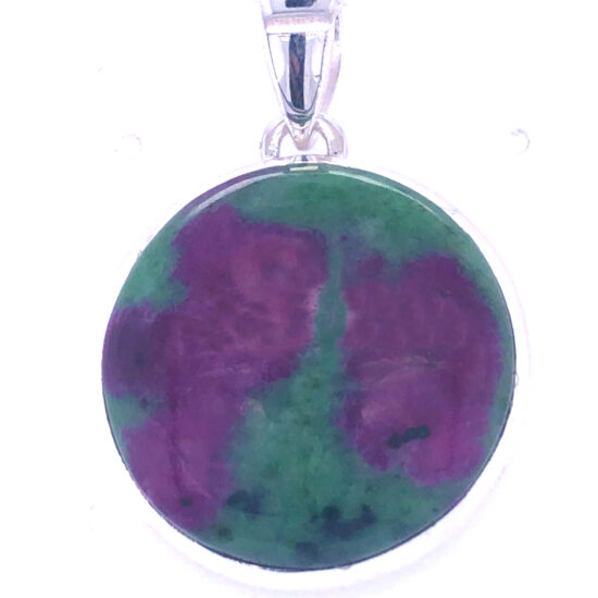 Ruby Zoisite Peace On Earth Pendant