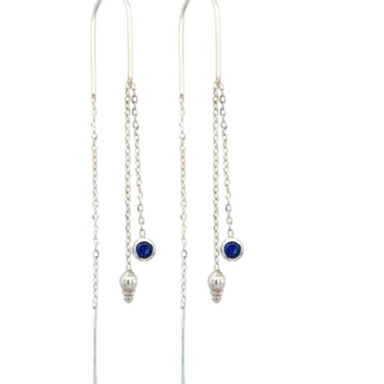 Precious Gems Mystic Moondrop Threader Earrings live long and with abundance with natural gemstone jewelry