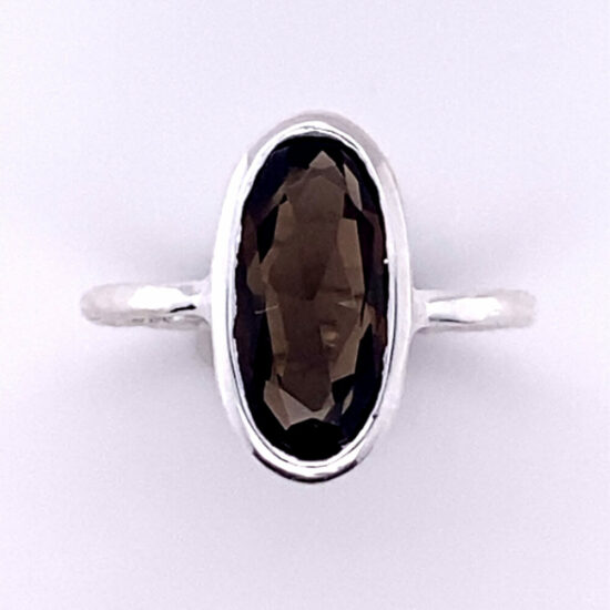 Smoky Quartz Security Ring grow your business sterling