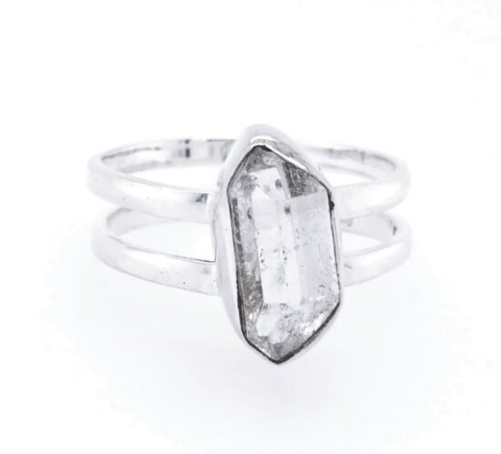 Herkimer Diamond Au Naturale Ring