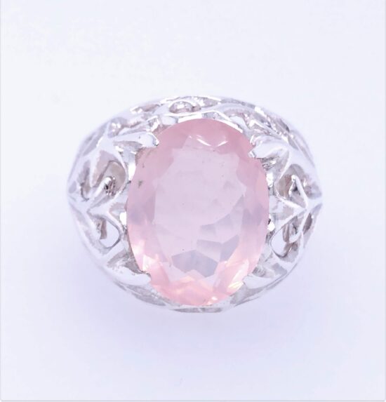 Rose Quartz Lady Guinevere Ring wholesale sterling silver gemstone jewelry