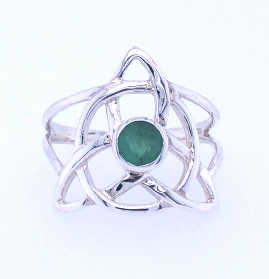 Emerald Celtic Triquetra Ring Fine jewelry wholesale suppliers