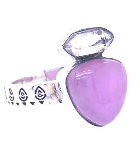 Kunzite Herkimer Diamond Devotion Ring best jewelry supply wholesale