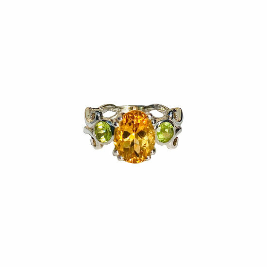 Citrine Peridot Opulence Ring wholesale sterling silver manufacturers