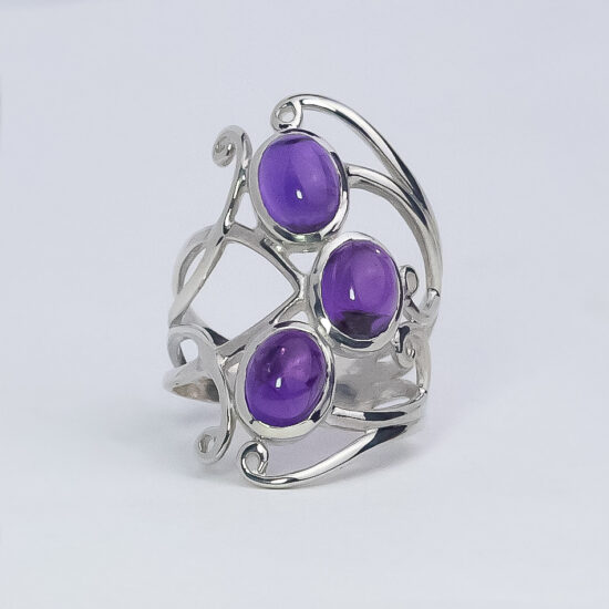 Amethyst Triplet Ring wholesale suppliers for jewelry