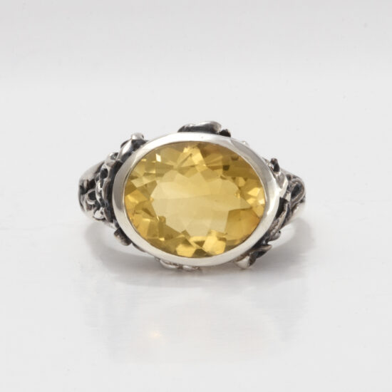 Citrine East West Unisex Ring sterling silver wholesale jewelry supplies