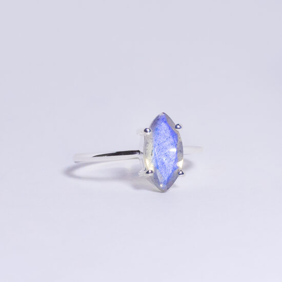 Labradorite Marquise Angel Halo Ring wholesale crystal gemstone suppliers